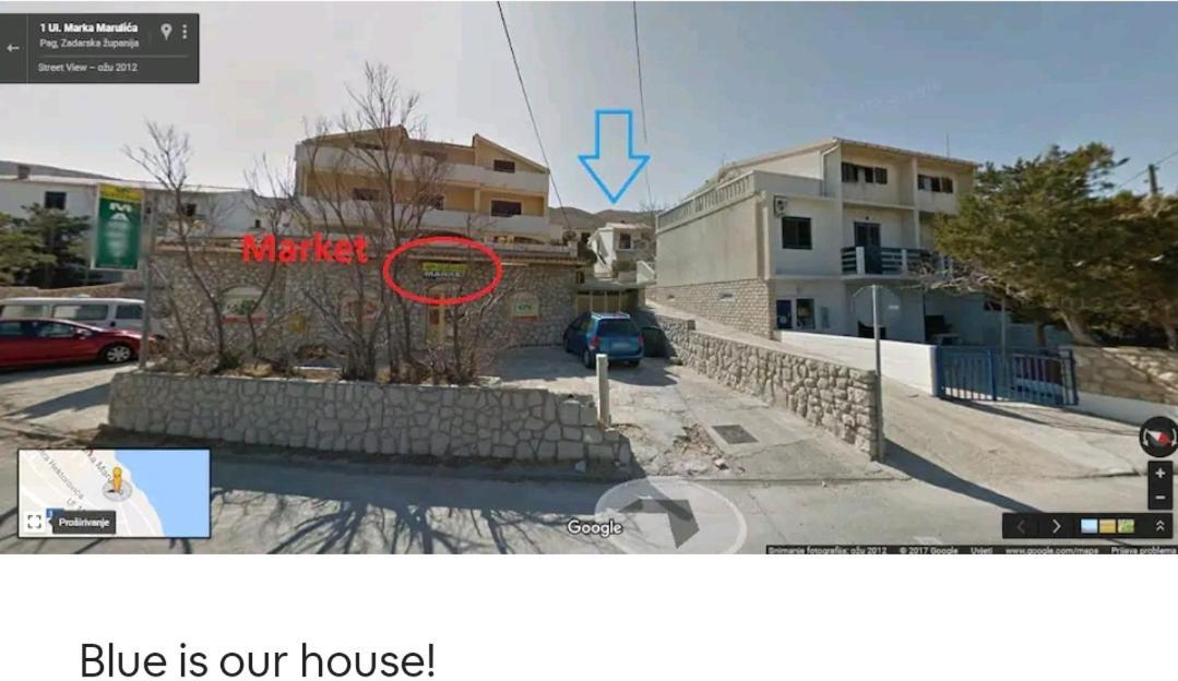 Studio-App Iva, Balcony With Sea View - 50 M From Beach Pag Town Exterior photo